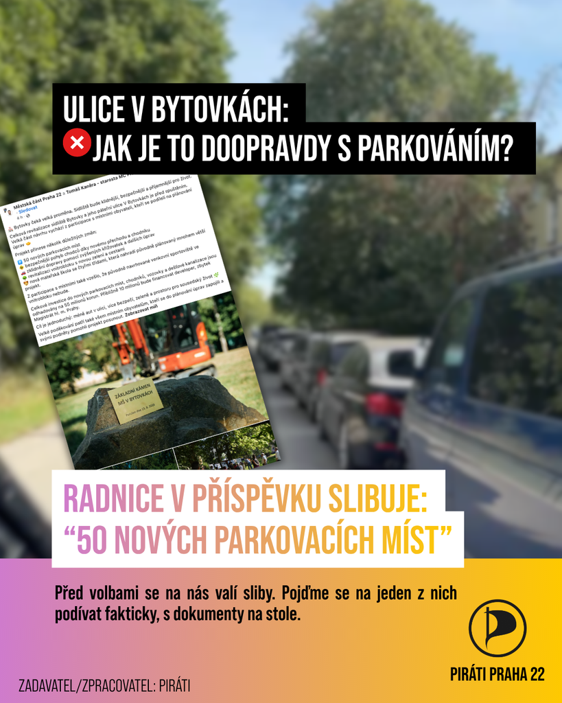 Parkování v ulici V bytovkách